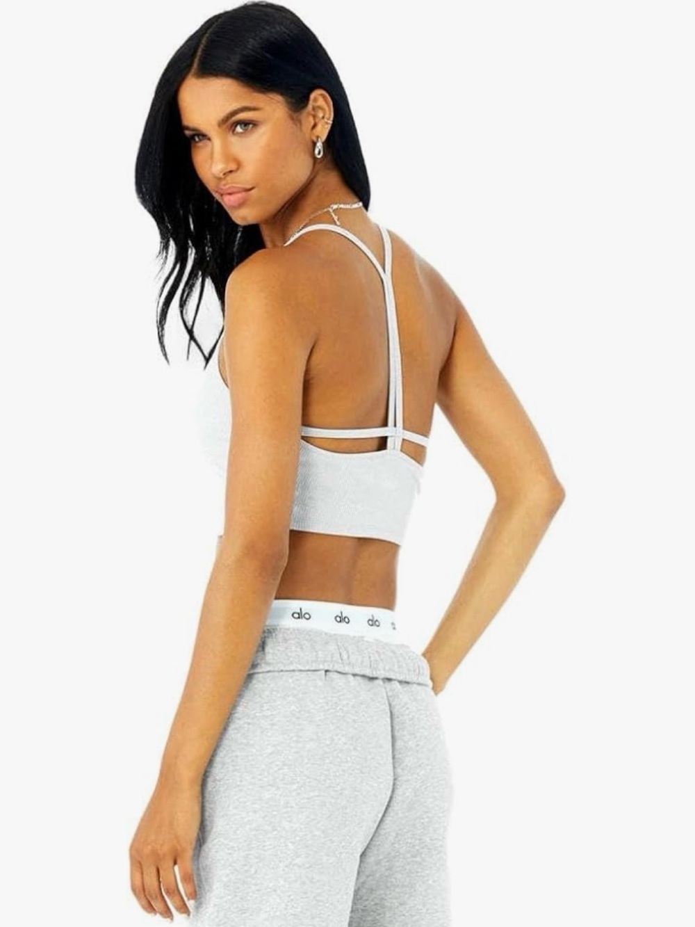 Alo yoga soft rib crop call tank small